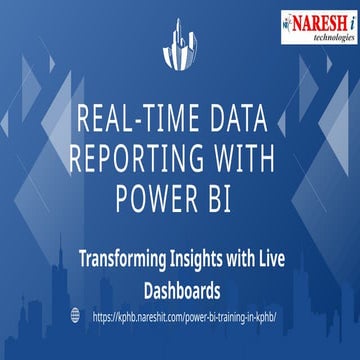 "Real-Time Data Reporting with Power BI"