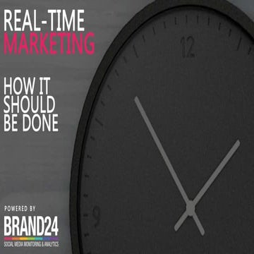Master Your Real-time Marketing with our  7 Golden Rules