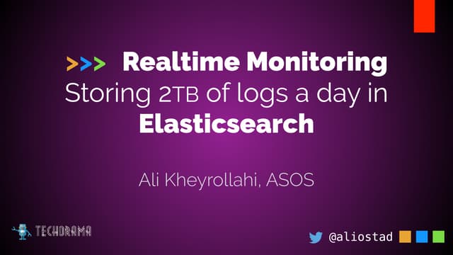 Real time monitoring-alerting: storing 2Tb of logs a day in Elasticsearch