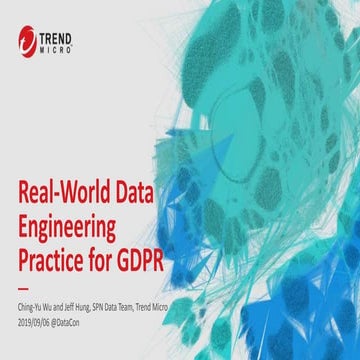 Real world data engineering practices for GDPR