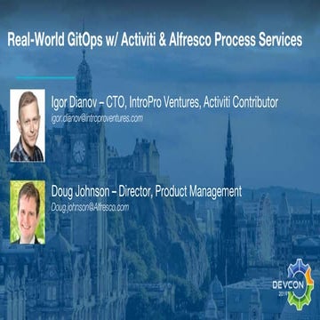 Real world GitOps with Activiti