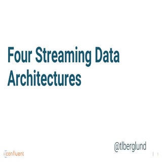 Real-world Streaming Architectures
