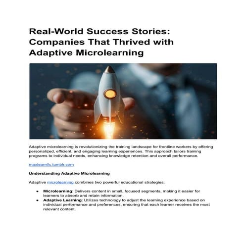 Real-World Success Stories Companies That Thrived with Adaptive ...