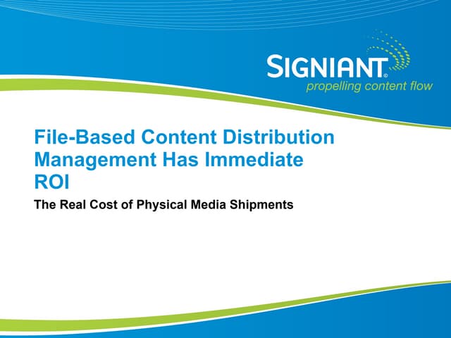 Real Cost of Physical Media Distribution