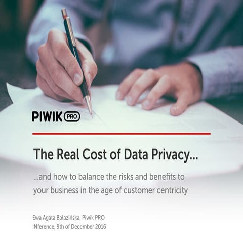 Piwik PRO The Real Cost of Data Privacy 