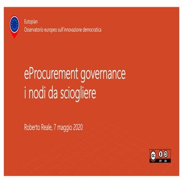 eProcurement governance: i nodi da sciogliere