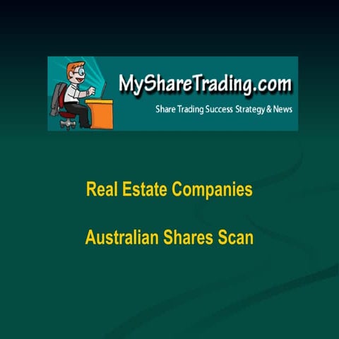 Real Estate - Australian Shares Scan