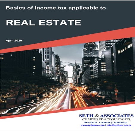 Real estate - Income tax implications
