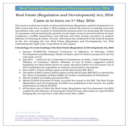 Real estate act 2016