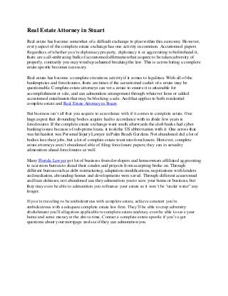 Real estate attorney in stuart