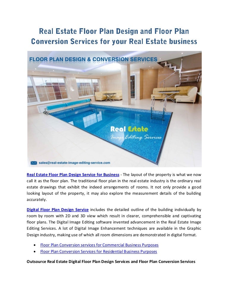 Real Estate Floor Plan Design And Floor Plan Conversion Services For