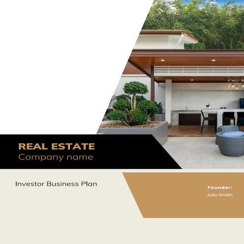 REAL ESTATE | Investor Business Plan (Sample))