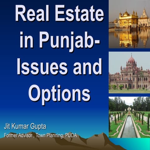 Real Estate in Punjab- 2Issues and Options