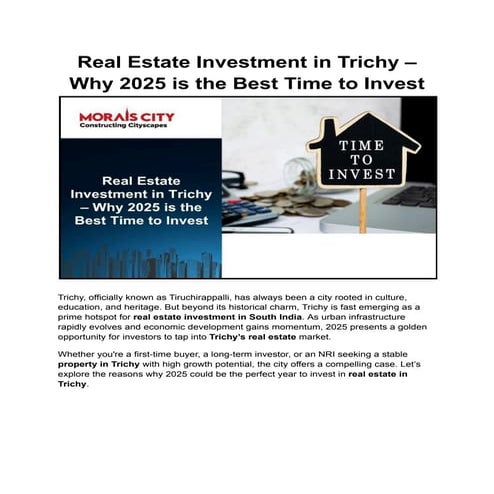 Real Estate Investment in Trichy – Why 2025 is the Best Time to Invest.pdf