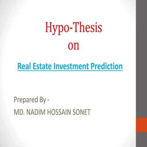Real Estate Investment Prediction
