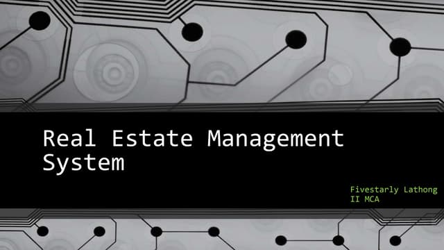UML Diagrams for Real estate management system