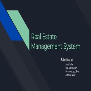 Real Estate Management System ppt presentation