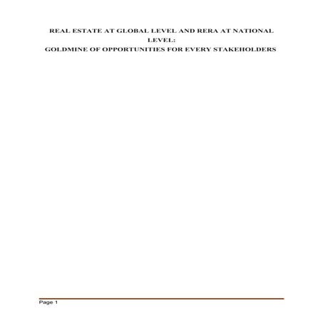 Real estate opportunities for all stakeholders