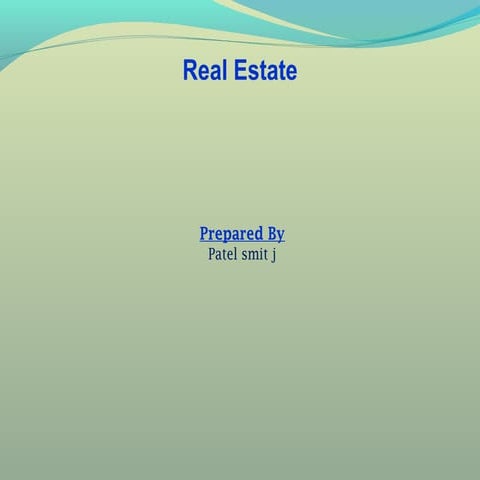 Real Estate 