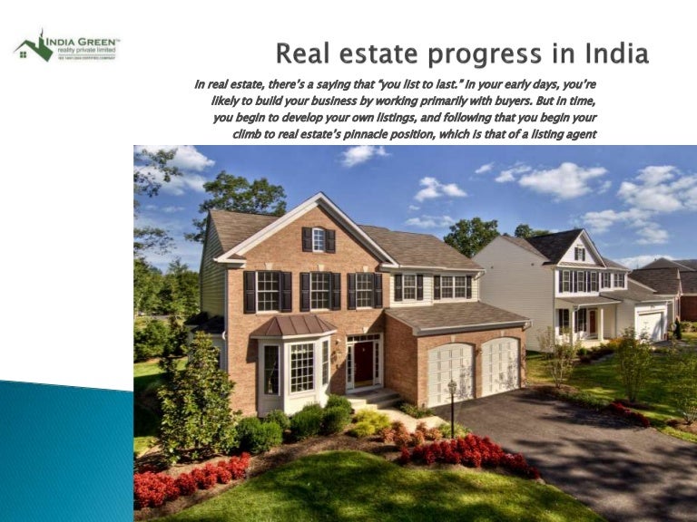 Real estate progress in india