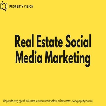 Real Estate Social Media Marketing | PDF
