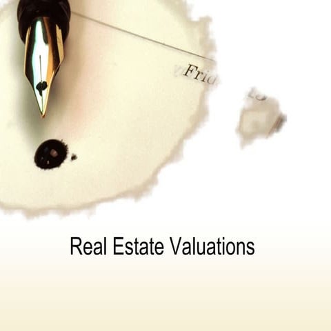 Real estate valuations
