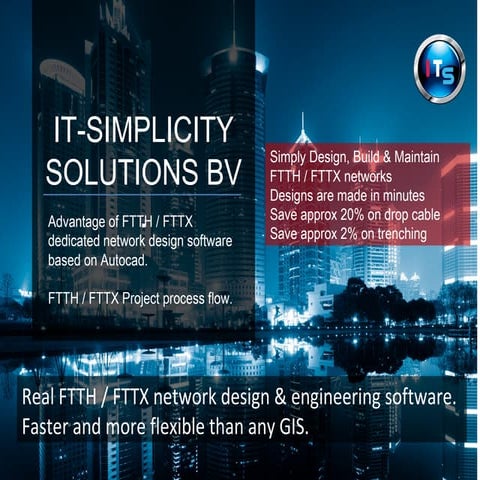 Real ftth fttx network design, engineering and planning software advantages