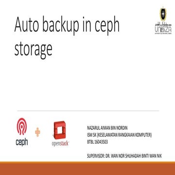 Automatic Backup in Ceph