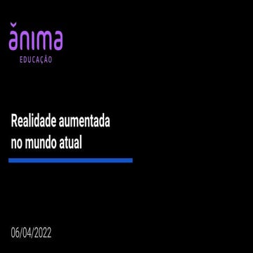 Realidade aumentada no mundo atual