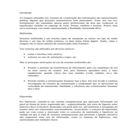 RA e RV - Realidade Virtual e Aumentada | PDF