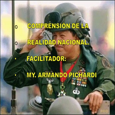 COMPRENSION DE LA REALIDAD NACIONAL.