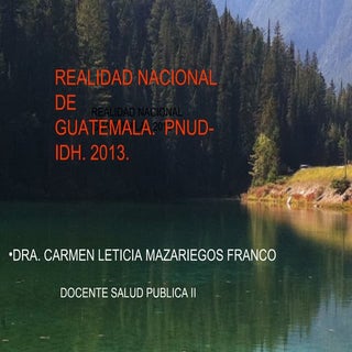 REALIDAD NACIONAL DE GUATEMALA 2014.