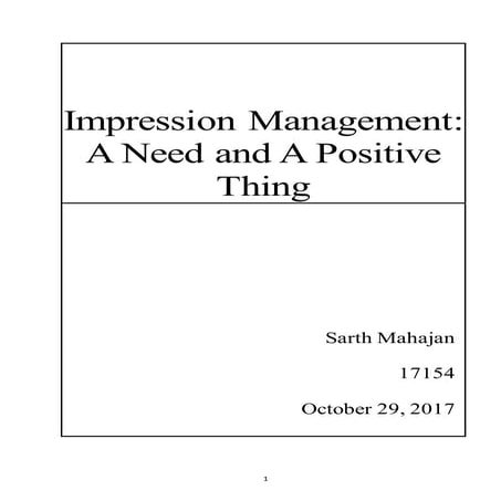 Impression Management