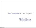 Real Innovation For Real Lawyers Photo Slides