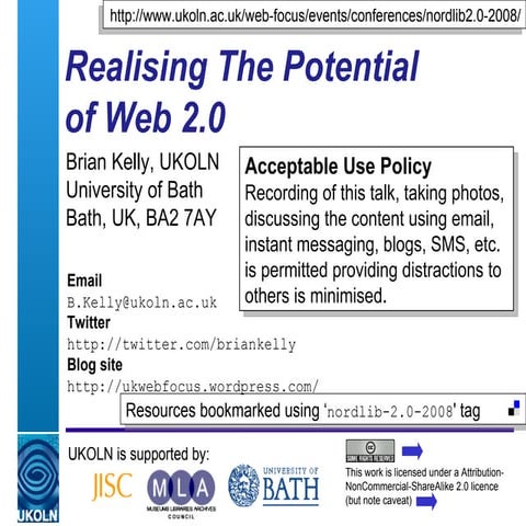 Realising Potential Of Web 2 0