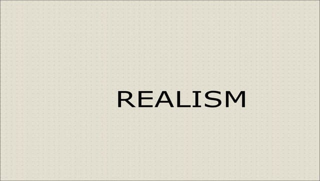 Realism philosophy | PDF