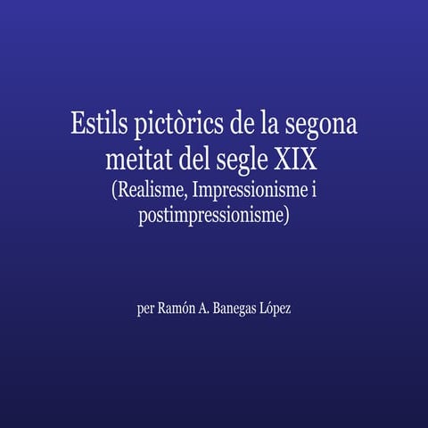 Realisme - Impressionisme