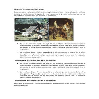 Realismo social en américa latina.