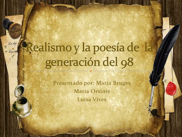 La poesía de la generación del 98 | PPT