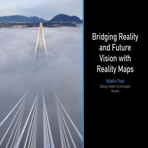 Bridging Current Reality & Future Vision with Reality Maps