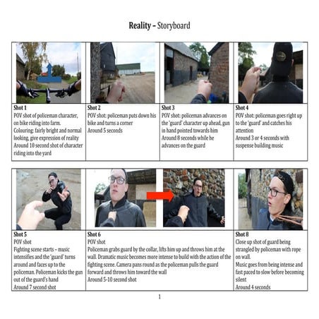 Reality - Shot List | DOCX
