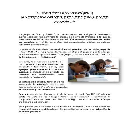 Realización de exámenes mediante juegos