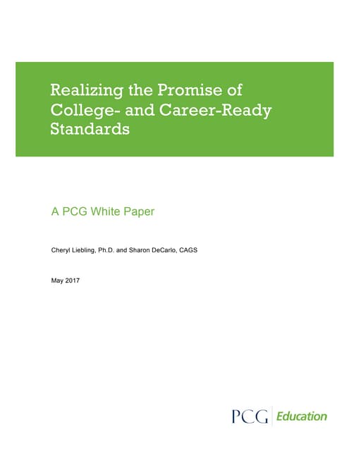 Realizing the Promise of College-and Career-Ready Standards