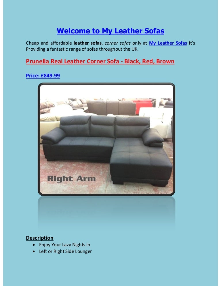 Real Leather Corner Sofa At My Leather Sofas