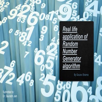Real life application of Random Number Generator algorithm.pptx