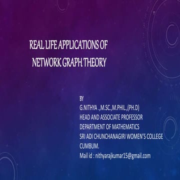 real life applications of network in graph theory.pptx