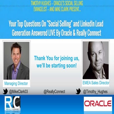 #SocialSelling: Latest Fad or Real Results? Really Connect Q&A session with T...