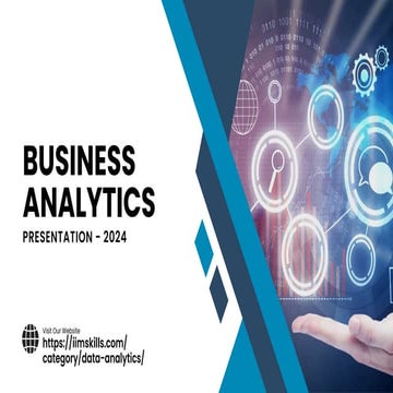 Data Analytics Course through IIM SKILLS