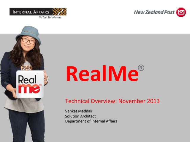 RealMe Technical Overview 2013 v1.1