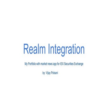 Realm integration